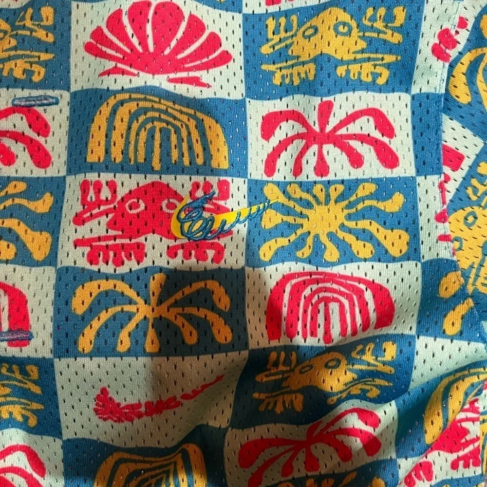 Nike Mesh Hawaiian Resort Camp Shirt Dri-Fit Mens Size Small Retail $85